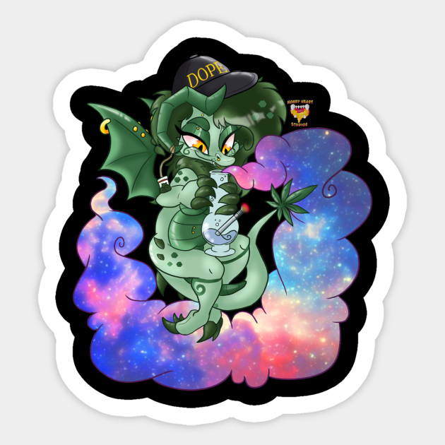 Magic of the bong Furry Sticker TeePublic